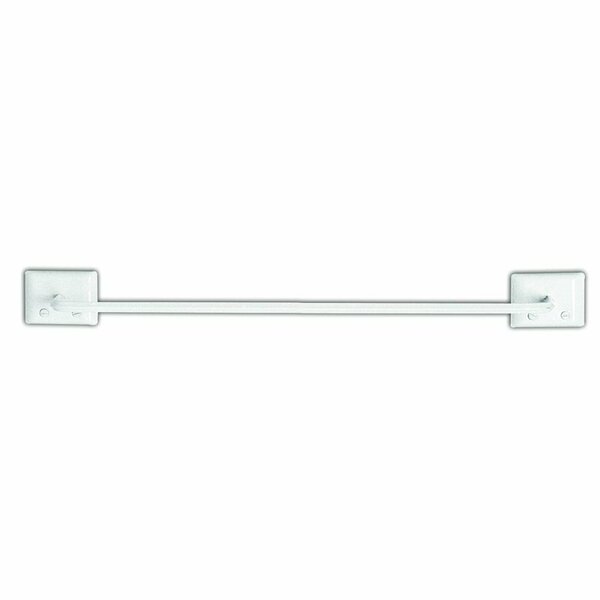 Decko Bath Products Towel Bar White 24 in. 48170